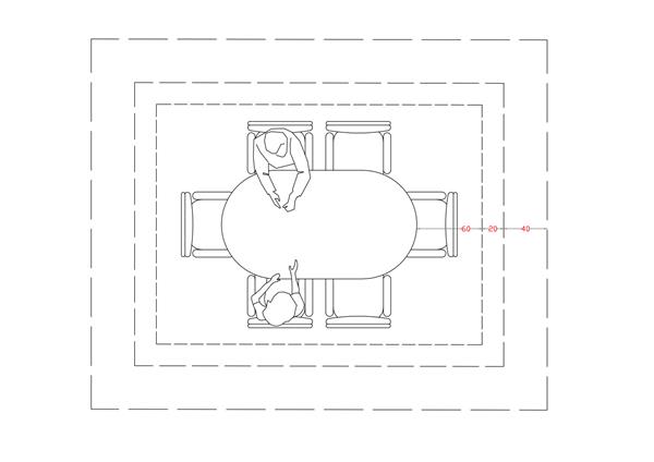 Schema sistemazione Dining Room Schema sistemazione Dining Room